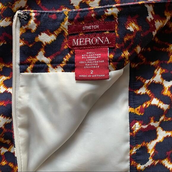 Leopard print pencil skirt Size 2 with pockets - Picture 2 of 4